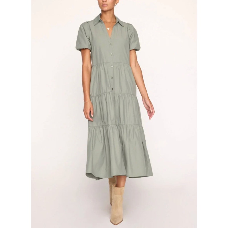 Brochu Walker The Havana Dress In Agave Green Size S Small — image 2 of 6